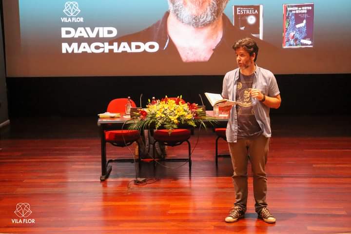 Visita do autor David Machado  